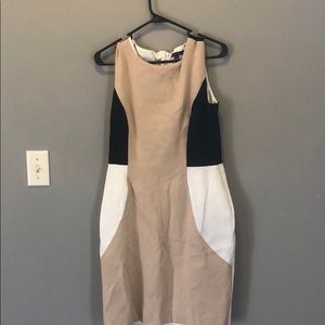 Business Dress. Color block